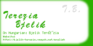 terezia bjelik business card